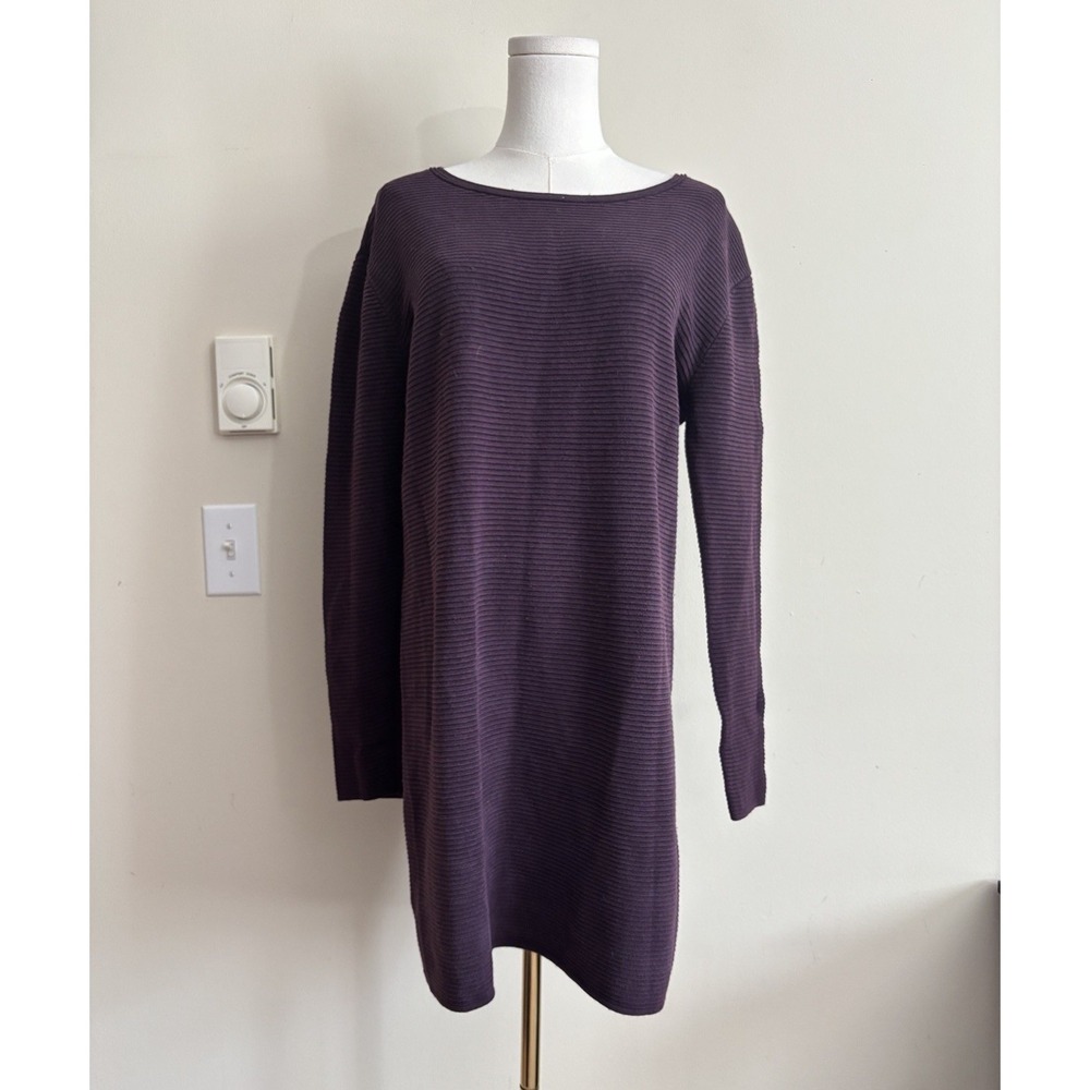 Aritzia Wilfred Free Campanule Sweater Dress Medium Silk Cashmere Cotton Purple